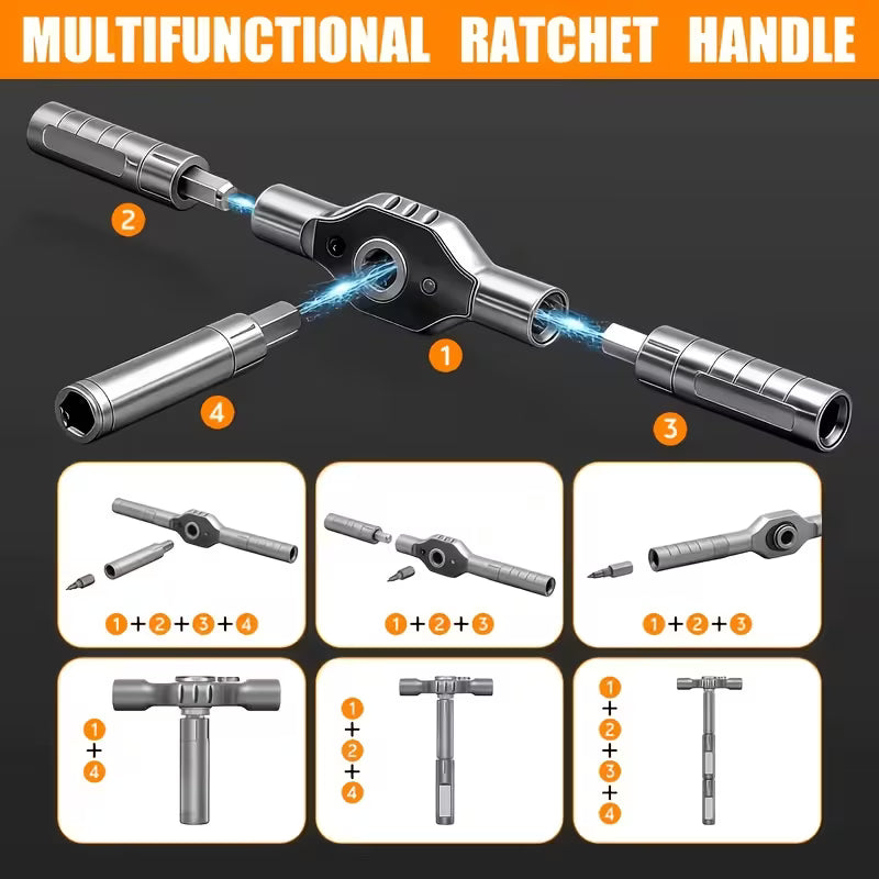 Phillips, slotted, Torx and hex magnetic screwdriver bits