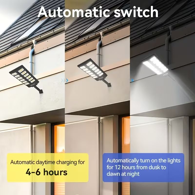 Energy efficient dusk to dawn solar light 6-8 hours charge time hours and Automatically turn on  dawn to dusk 12 hours