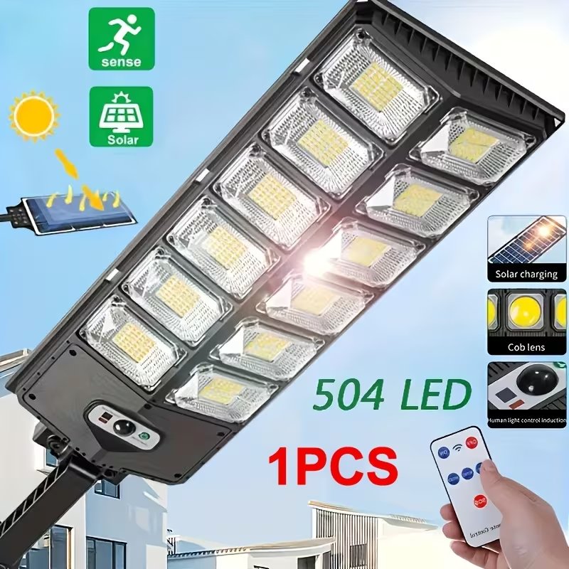 LED solar garden lights complete system with wireless remote control outdoor pathway lighting